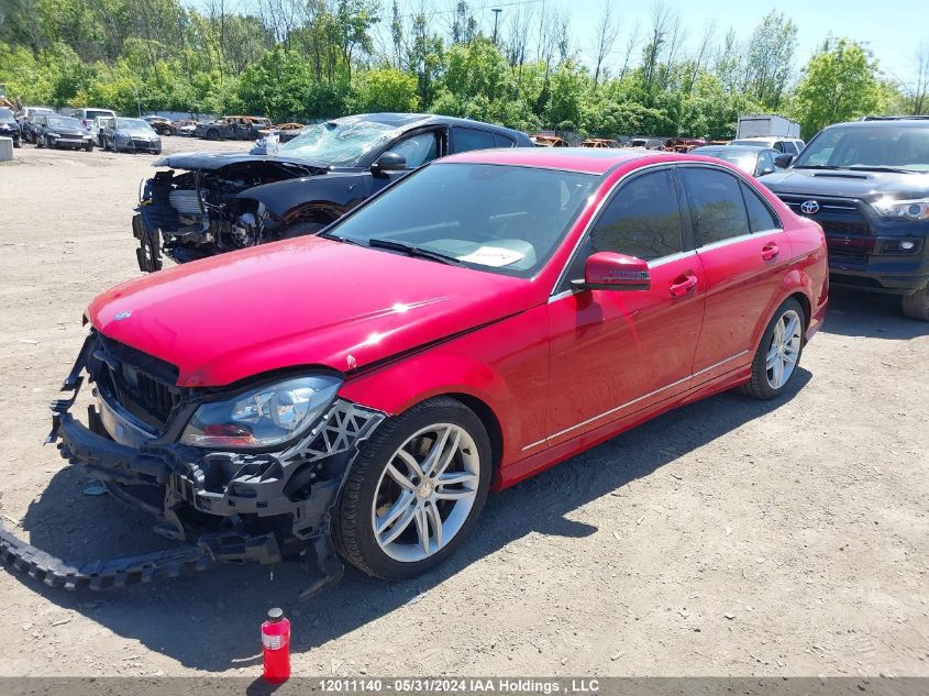 2014 Mercedes-Benz C-Class VIN: WDDGF8AB1EA902255 Lot: 12011140