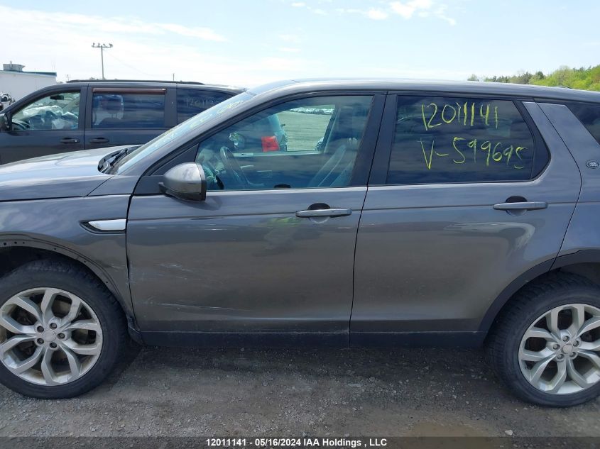 2016 Land Rover Discovery Sport VIN: SALCR2BGXGH599695 Lot: 12011141