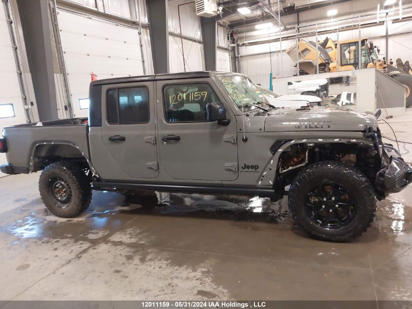 2023 Jeep Gladiator Willys VIN: 1C6HJTAG0PL533690 Lot: 12011159