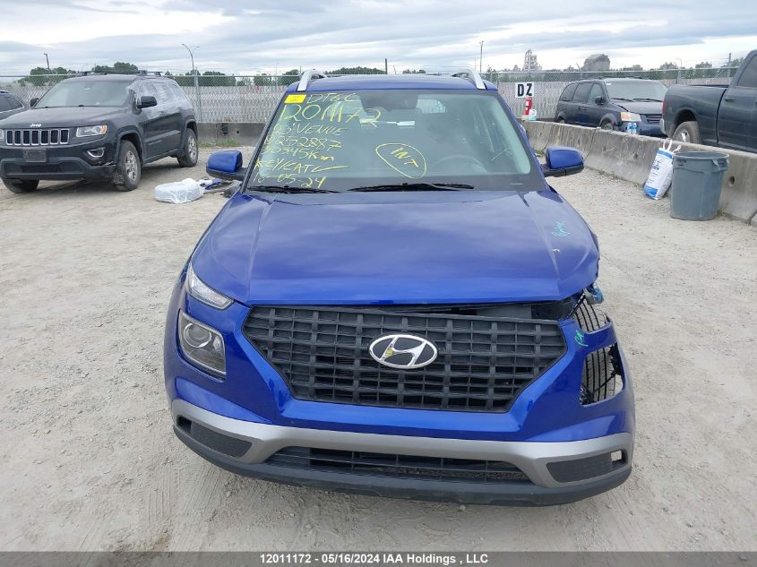 2023 Hyundai Venue Preferred VIN: KMHRC8A36PU252887 Lot: 12011172