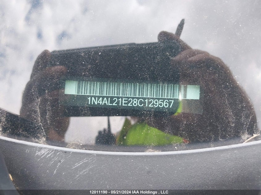 2008 Nissan Altima 2.5/2.5S VIN: 1N4AL21E28C129567 Lot: 12011190