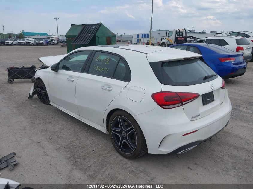 2022 Mercedes-Benz A-Class VIN: W1K3F4HB3NJ335091 Lot: 12011192