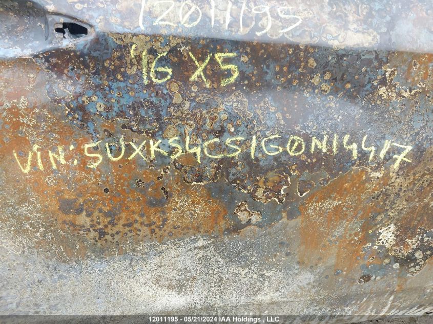 2016 BMW X5 VIN: 5UXKS4C51G0N14417 Lot: 12011195