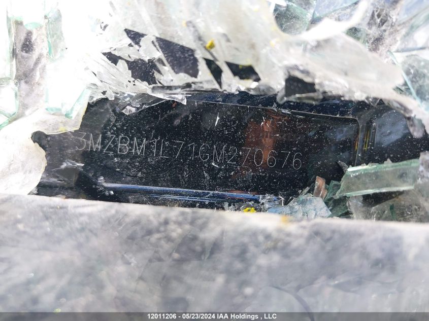 2016 Mazda Mazda3 VIN: 3MZBM1L71GM270676 Lot: 12011206