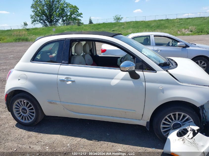 2012 Fiat 500 Lounge VIN: 3C3CFFER2CT123557 Lot: 12011213