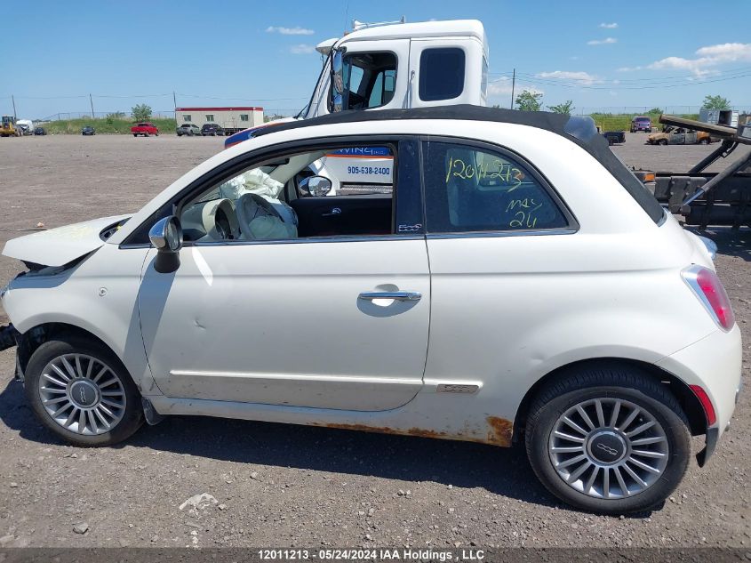 2012 Fiat 500 Lounge VIN: 3C3CFFER2CT123557 Lot: 12011213