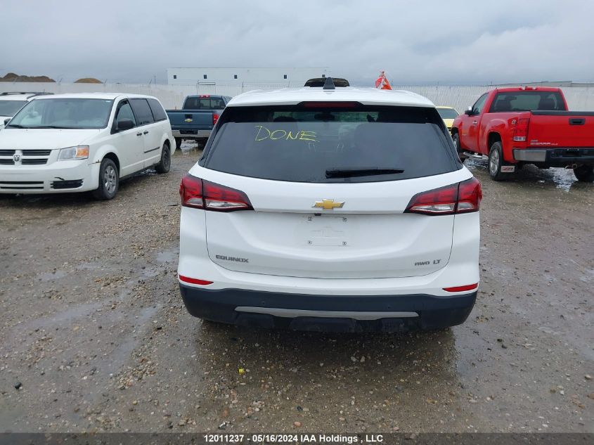 2022 Chevrolet Equinox VIN: 3GNAXUEV7NL276253 Lot: 12011237