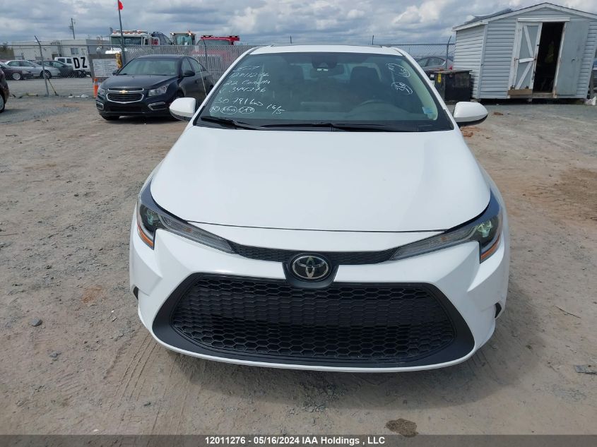 2022 Toyota Corolla L VIN: 5YFBPMBE3NP344276 Lot: 12011276