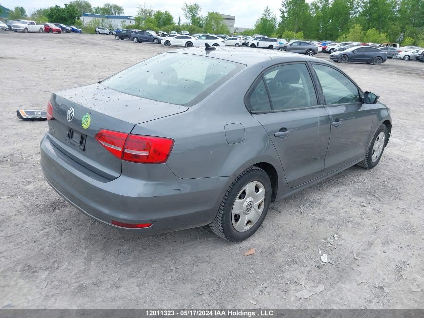 2015 Volkswagen Jetta Sedan VIN: 3VW2K7AJ0FM415843 Lot: 12011323