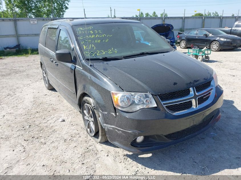 2016 Dodge Grand Caravan Se VIN: 2C4RDGBG8GR216208 Lot: 12011332