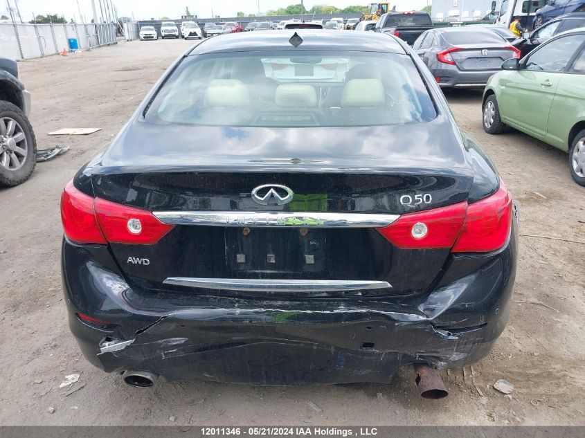 2014 Infiniti Q50 VIN: JN1BV7AR5EM703466 Lot: 12011346