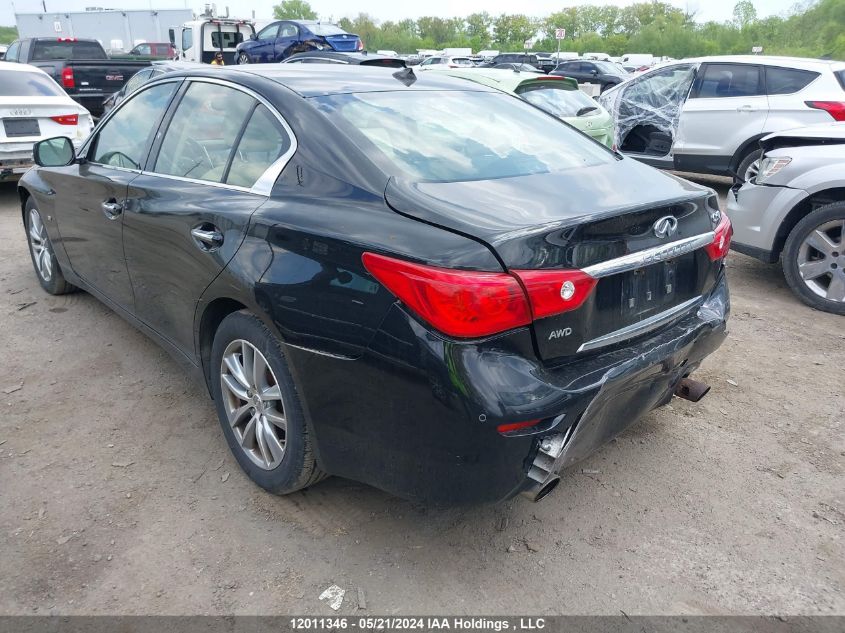 2014 Infiniti Q50 VIN: JN1BV7AR5EM703466 Lot: 12011346