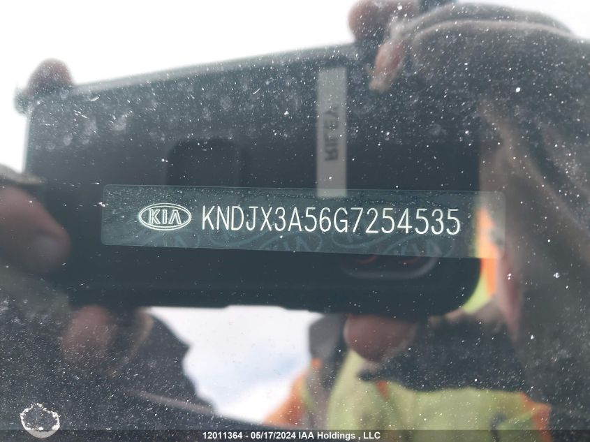 2016 Kia Soul VIN: KNDJX3A56G7254535 Lot: 12011364