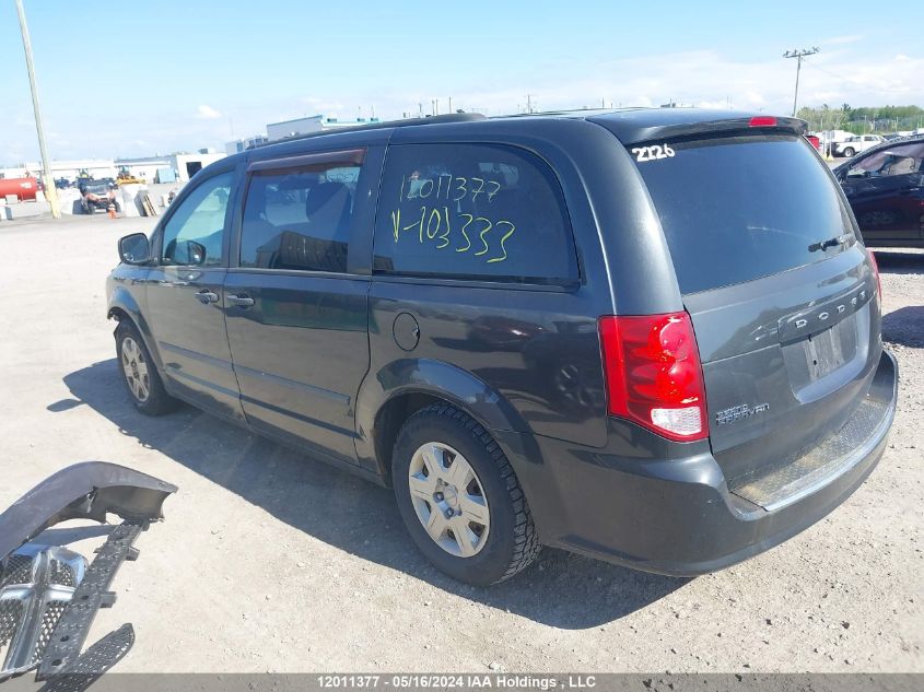 2012 Dodge Grand Caravan Se VIN: 2C4RDGBG2CR103333 Lot: 12011377