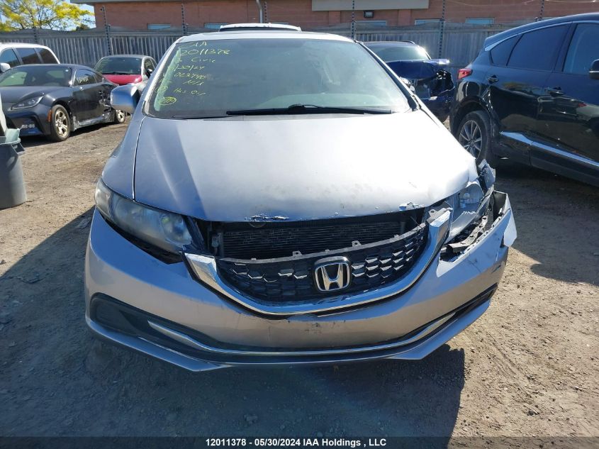 2013 Honda Civic Lx VIN: 2HGFB2E50DH023740 Lot: 12011378