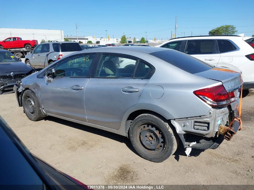 2013 Honda Civic Lx VIN: 2HGFB2E50DH023740 Lot: 12011378