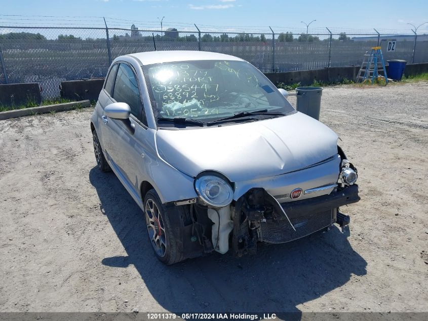 2013 Fiat 500 Sport VIN: 3C3CFFBR6DT585447 Lot: 12011379