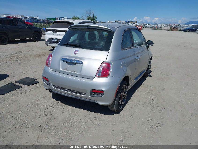 2013 Fiat 500 Sport VIN: 3C3CFFBR6DT585447 Lot: 12011379