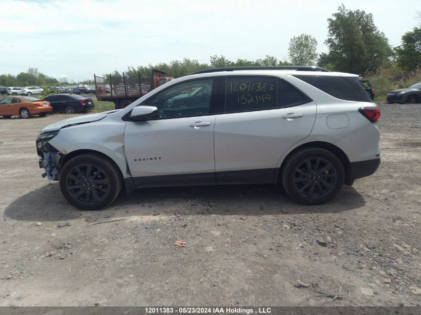 2022 Chevrolet Equinox VIN: 2GNAXWEV2N6152147 Lot: 12011383