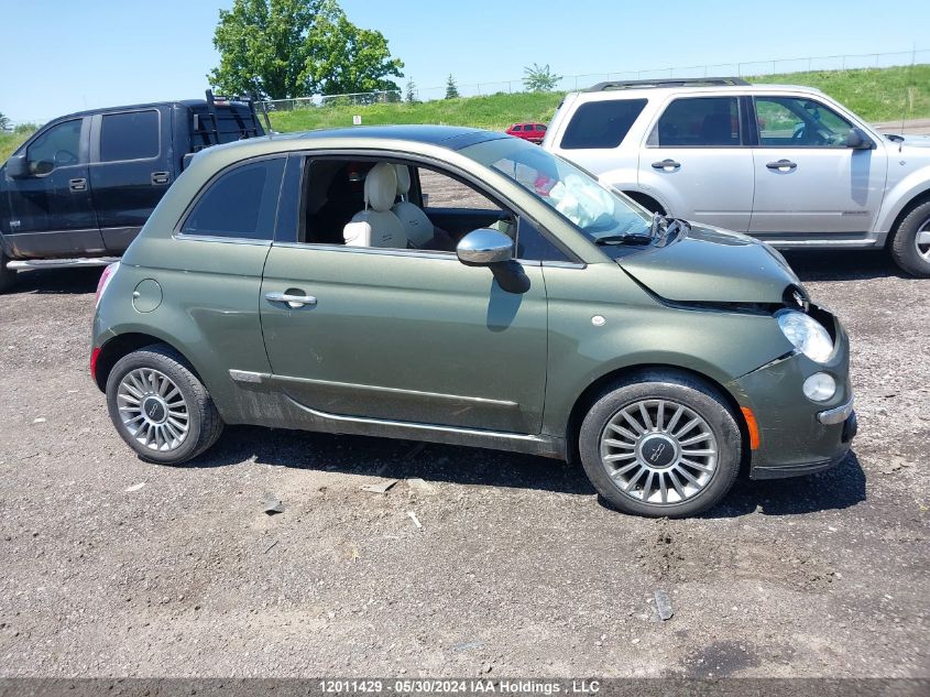 2012 Fiat 500 Lounge VIN: 3C3CFFCR2CT173099 Lot: 12011429