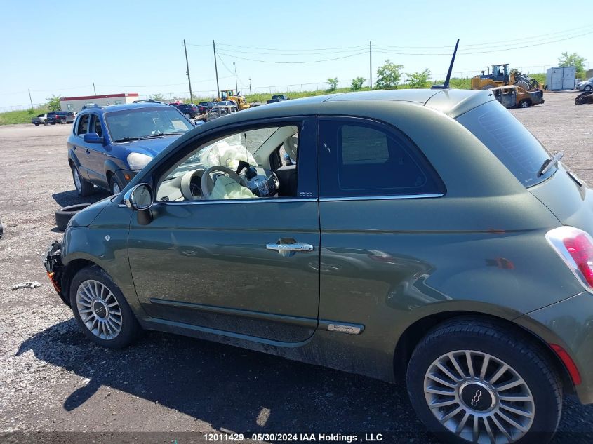 2012 Fiat 500 Lounge VIN: 3C3CFFCR2CT173099 Lot: 12011429