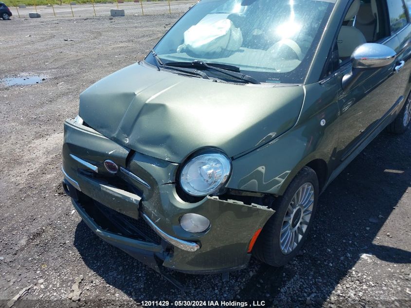 2012 Fiat 500 Lounge VIN: 3C3CFFCR2CT173099 Lot: 12011429