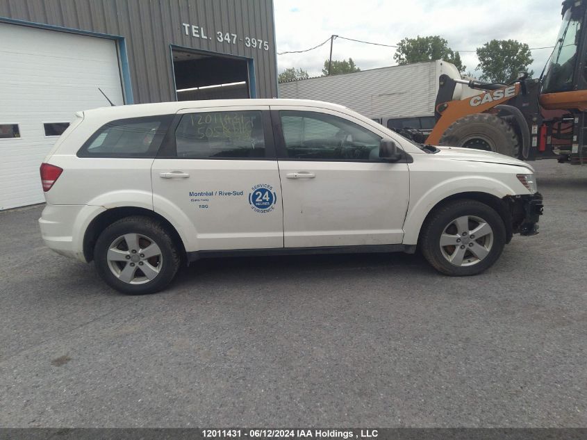 2013 Dodge Journey VIN: 3C4PDCAB7DT505823 Lot: 12011431