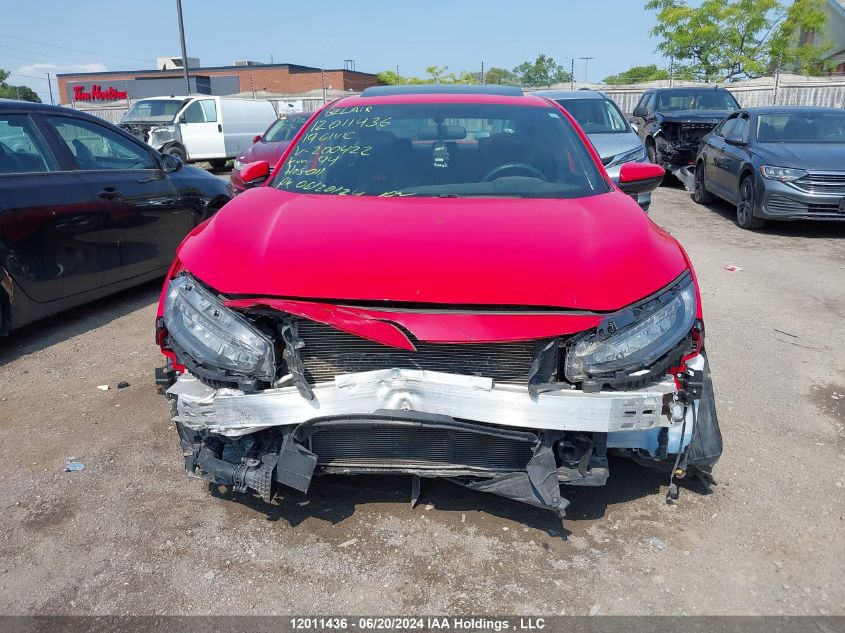 2019 Honda Civic VIN: 2HGFC1E50KH200422 Lot: 12011436