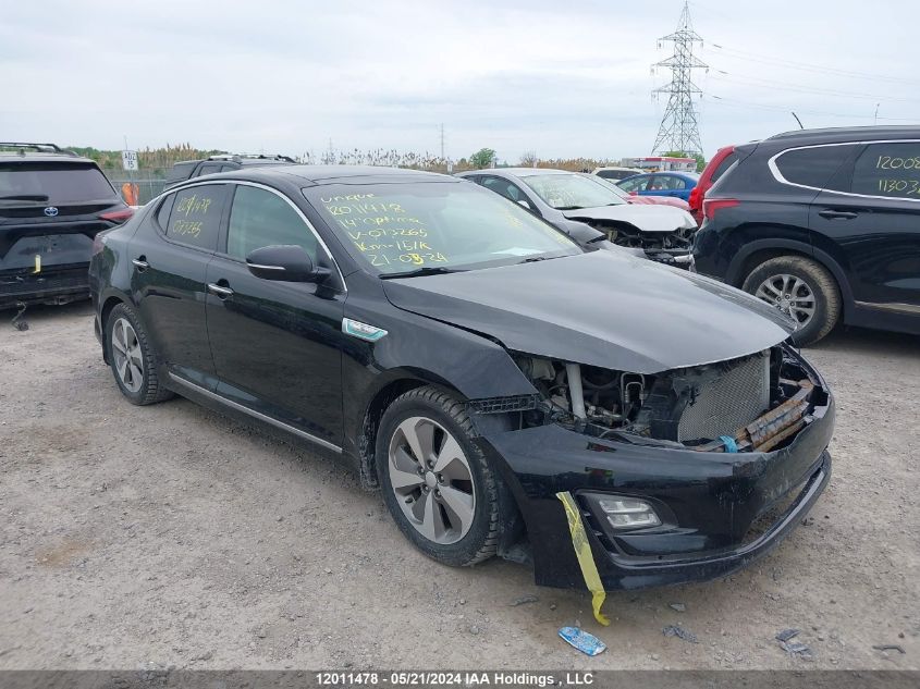 2014 Kia Optima Hybrid VIN: KNAGN4AD3E5073265 Lot: 12011478