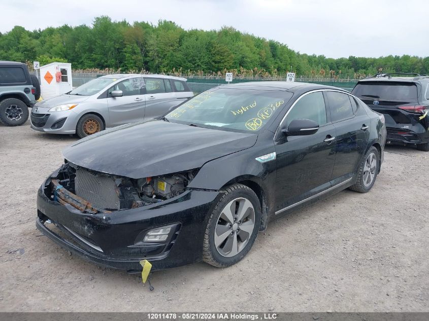 2014 Kia Optima Hybrid VIN: KNAGN4AD3E5073265 Lot: 12011478