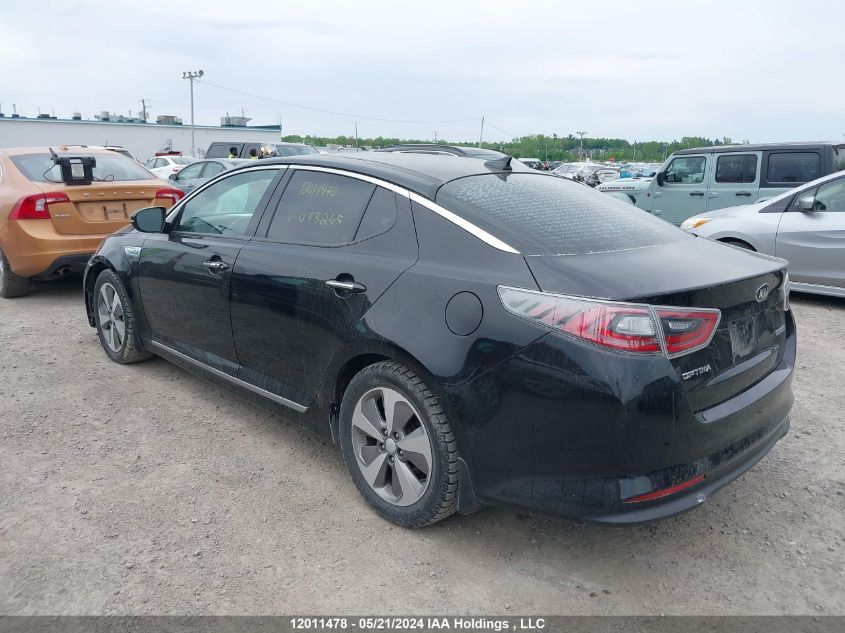 2014 Kia Optima Hybrid VIN: KNAGN4AD3E5073265 Lot: 12011478