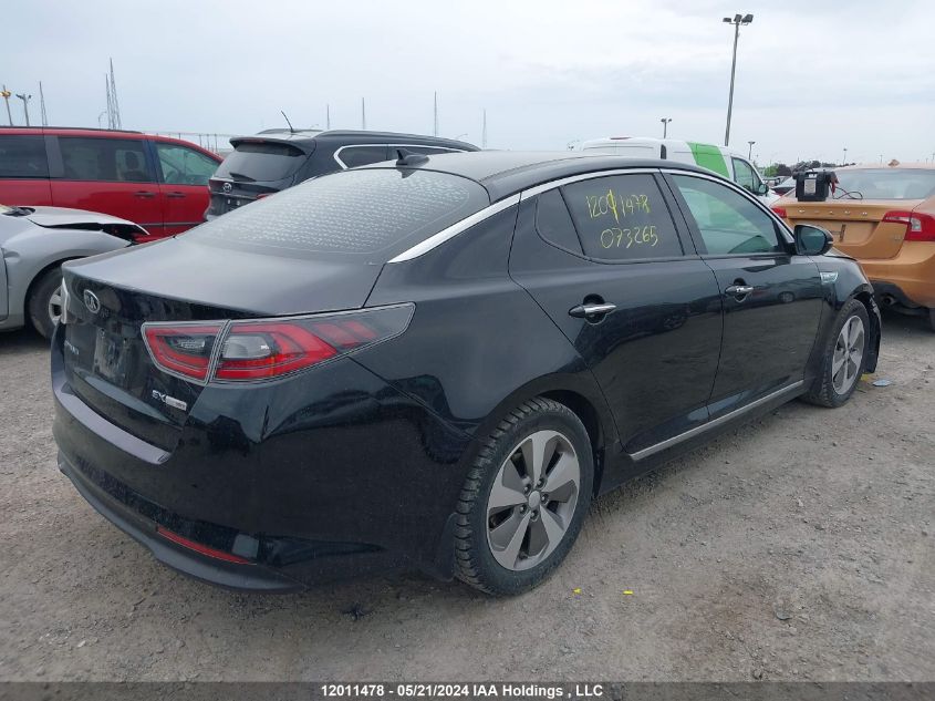 2014 Kia Optima Hybrid VIN: KNAGN4AD3E5073265 Lot: 12011478