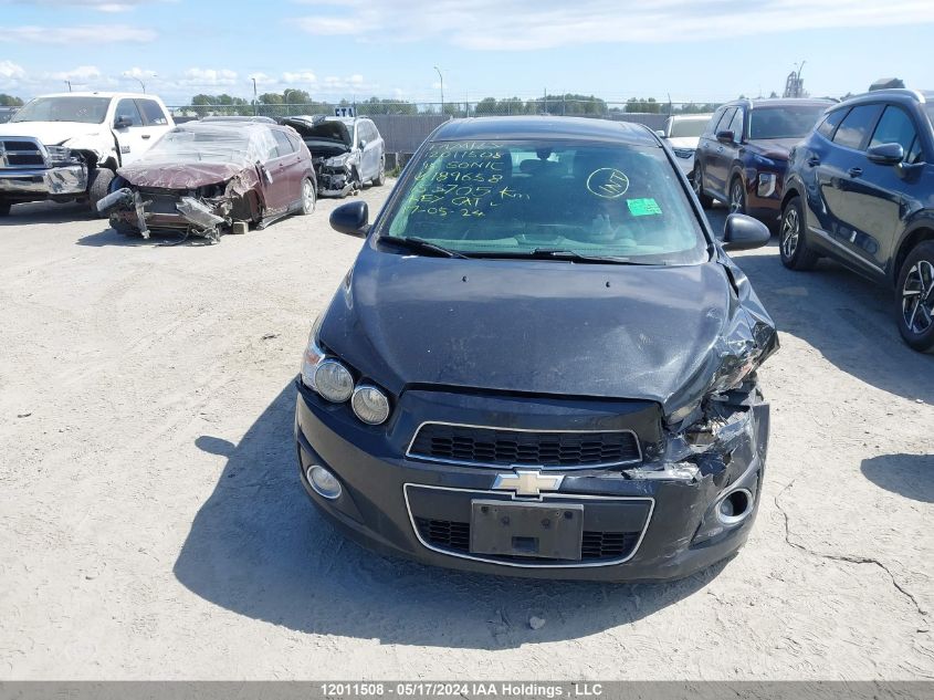 2015 Chevrolet Sonic Lt VIN: 1G1JC6SH5F4189658 Lot: 12011508