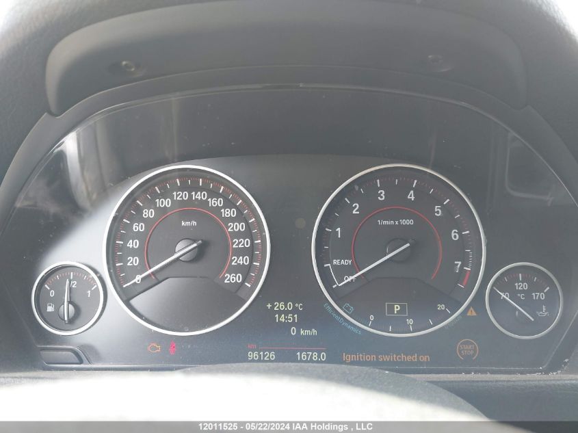 2014 BMW 320 I xDrive VIN: WBA3C3G58ENS69474 Lot: 12011525