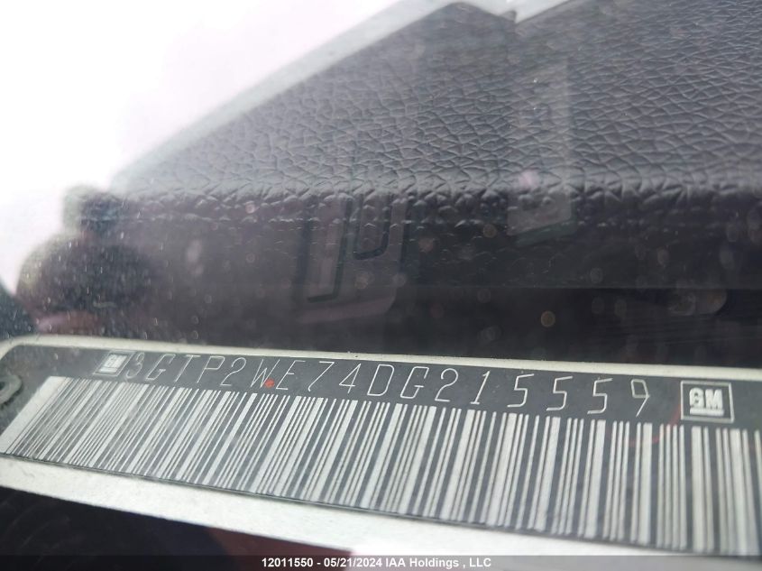 2013 GMC Sierra 1500 VIN: 3GTP2WE74DG215559 Lot: 12011550