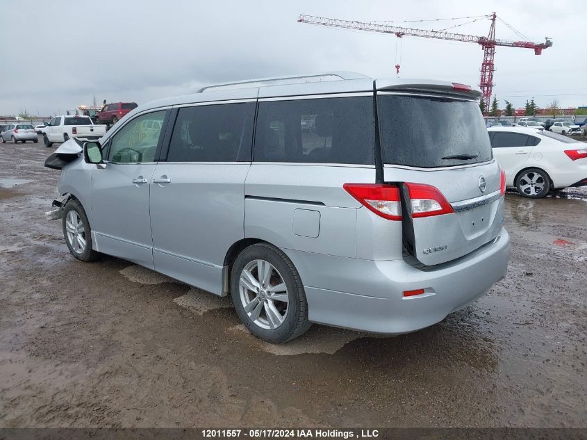 2012 Nissan Quest VIN: JN8AE2KP1C9043326 Lot: 12011557