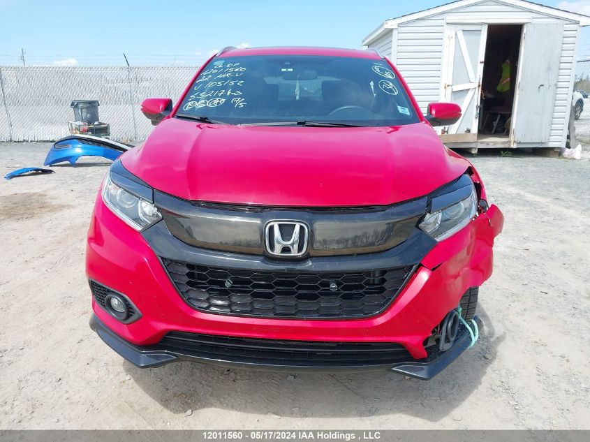 2022 Honda Hr-V VIN: 3CZRU6H25NM105152 Lot: 12011560