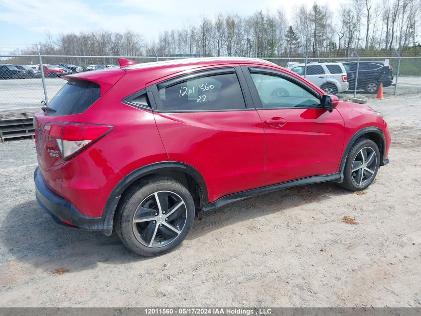 2022 Honda Hr-V VIN: 3CZRU6H25NM105152 Lot: 12011560