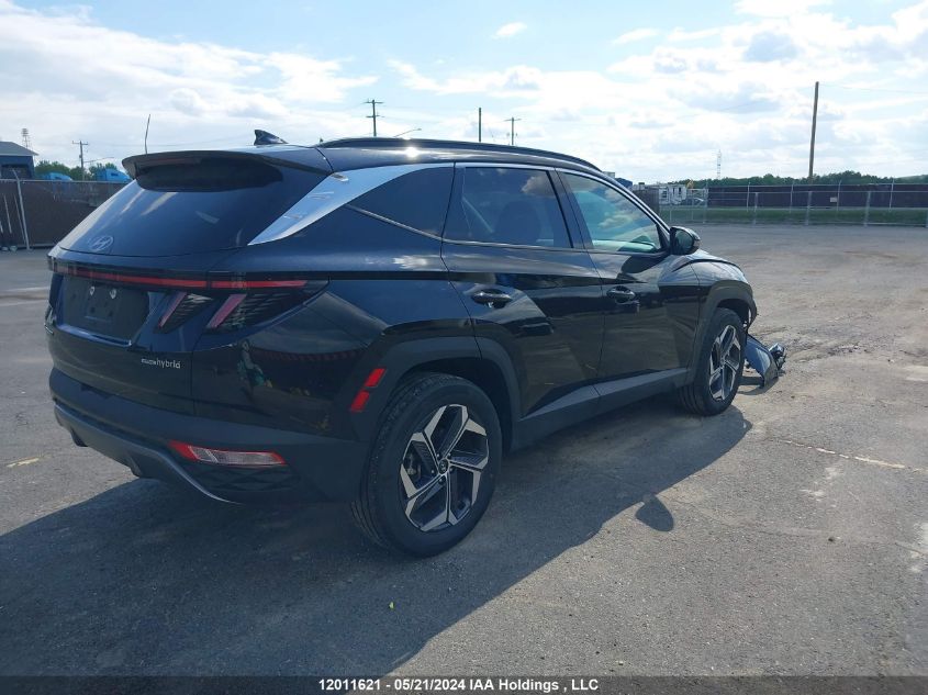 2022 Hyundai Tucson Luxury Hybrid Awd VIN: KM8JCCA16NU078153 Lot: 12011621