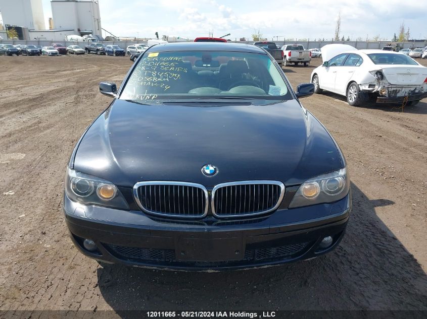 2008 BMW 7 Series VIN: WBAHN83548DT84599 Lot: 12011665