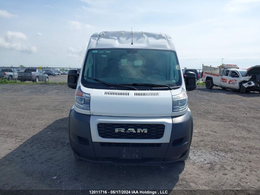 2021 Ram Promaster 2500 2500 High VIN: 3C6LRVDG2ME533818 Lot: 12011716