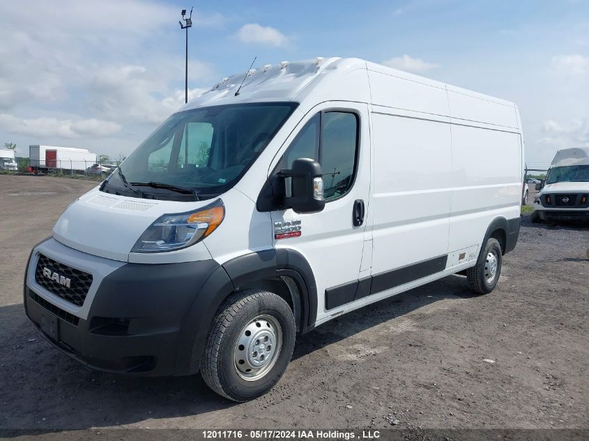 2021 Ram Promaster 2500 2500 High VIN: 3C6LRVDG2ME533818 Lot: 12011716