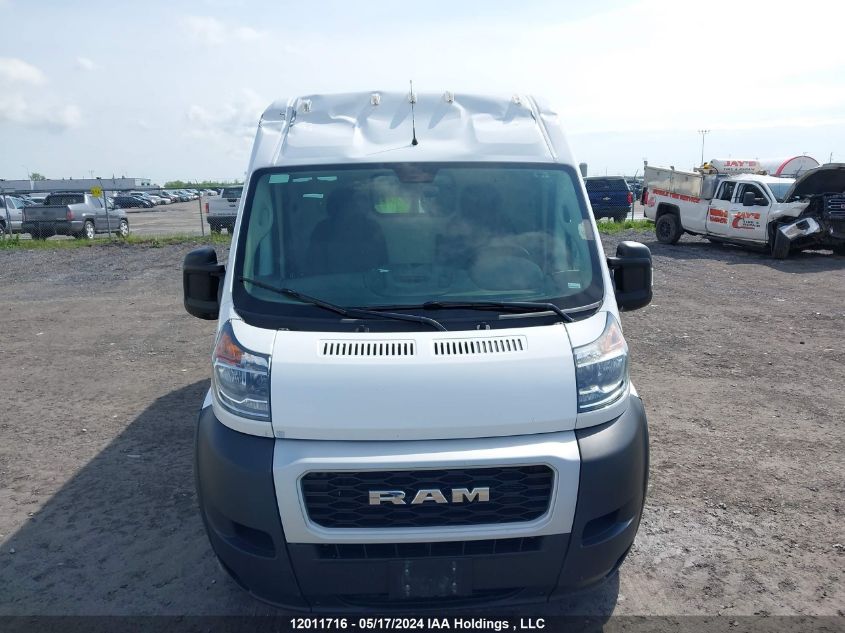 2021 Ram Promaster 2500 2500 High VIN: 3C6LRVDG2ME533818 Lot: 12011716