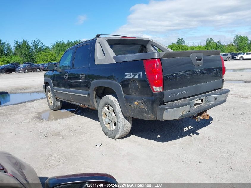 2003 Chevrolet Avalanche VIN: 3GNEK13T73G252587 Lot: 12011748