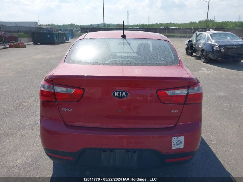 2013 Kia Rio VIN: KNADM4A34D6248712 Lot: 12011779