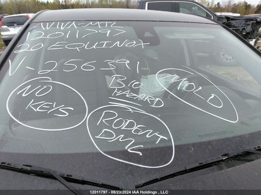 2020 Chevrolet Equinox VIN: 2GNAXUEV5L6256391 Lot: 12011797