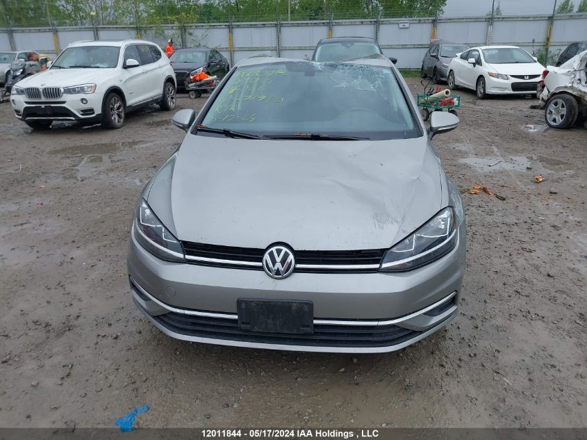 2018 Volkswagen Golf S/Se VIN: 3VWG17AU2JM276780 Lot: 12011844