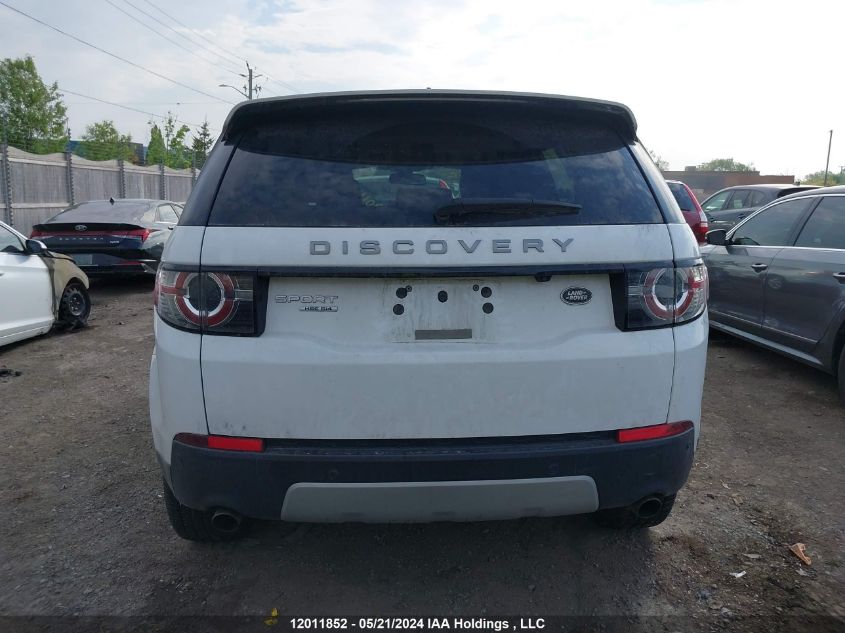 2016 Land Rover Discovery Sport VIN: SALCR2BG7GH601256 Lot: 12011852