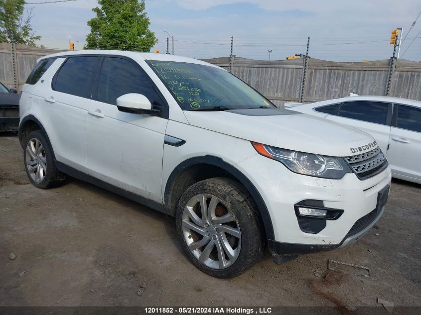 2016 Land Rover Discovery Sport VIN: SALCR2BG7GH601256 Lot: 12011852