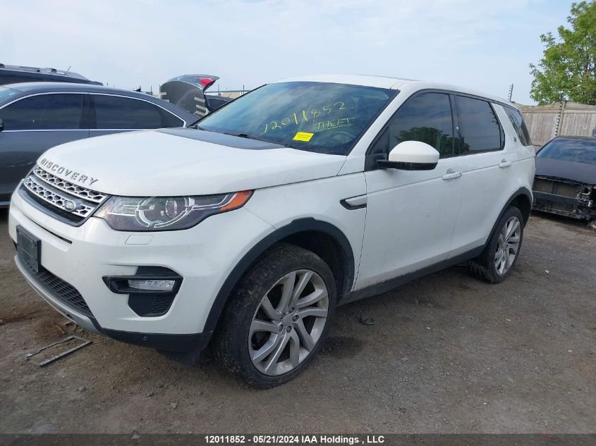 2016 Land Rover Discovery Sport VIN: SALCR2BG7GH601256 Lot: 12011852